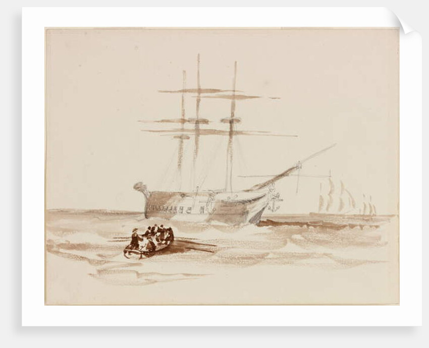 Compositional Study for a Seascape by John Wilson Carmichael