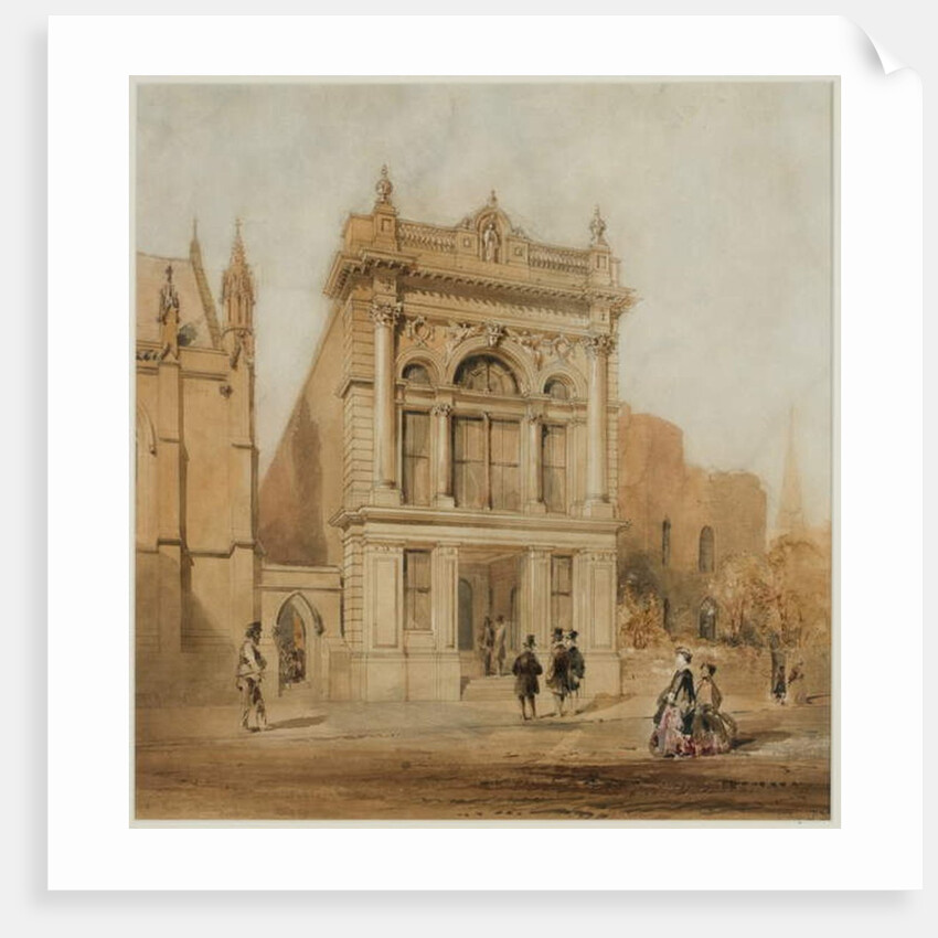 Design for the Mechanics Institute, Newcastle upon Tyne, 1863 by John Storey