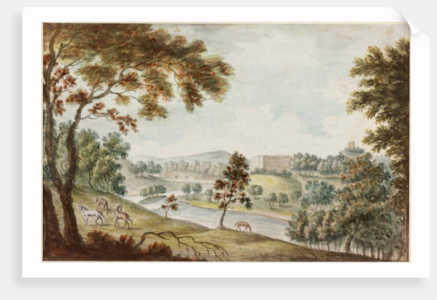 General Lamblan's at Harraton near Chester-le-Street by William Beilby