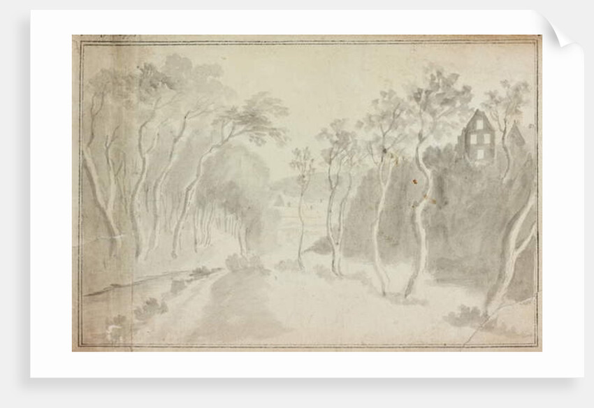 Country Road with Village by William Beilby
