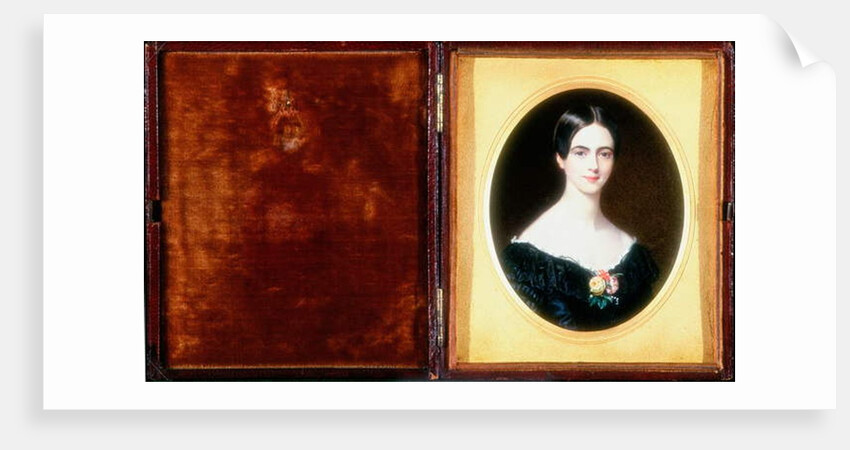 Portrait of Elizabeth Ann Benson in 1841 by Harriet Mackreth