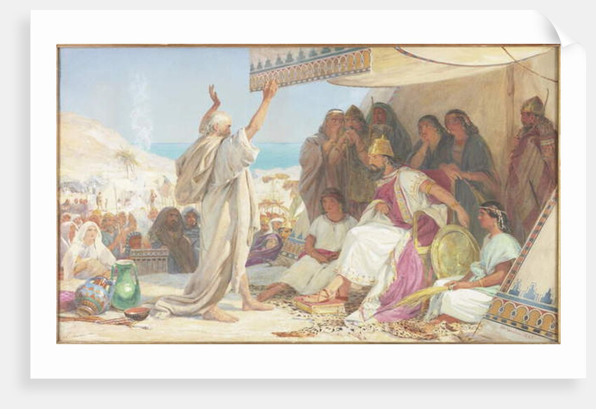 Elijah before King Ahab by John Absolon