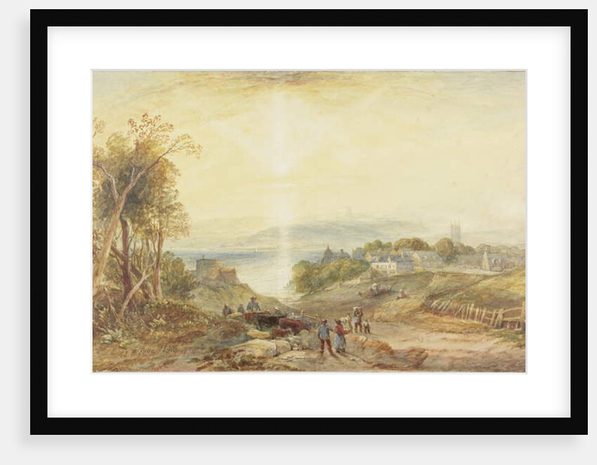 Village on the Bank of a Lake by James Baker Pyne