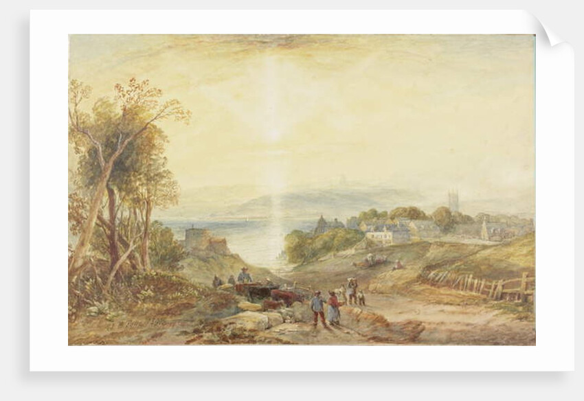 Village on the Bank of a Lake by James Baker Pyne