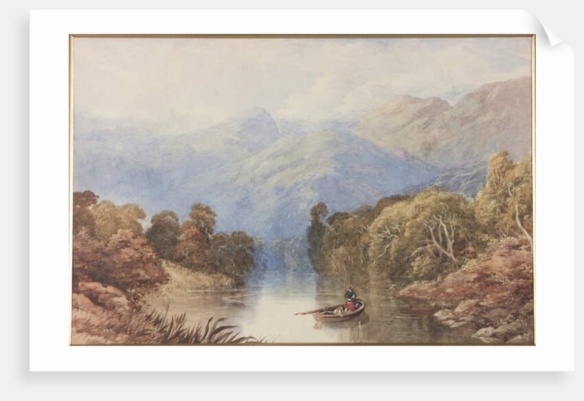 On the Loch near Killin Perthshire by Thomas Miles II Richardson