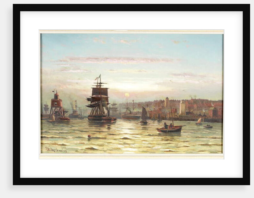 Entrance to the Tyne, Sunset by Duncan F. McLea