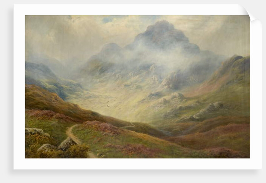 Mountain Scene by E. Hargate