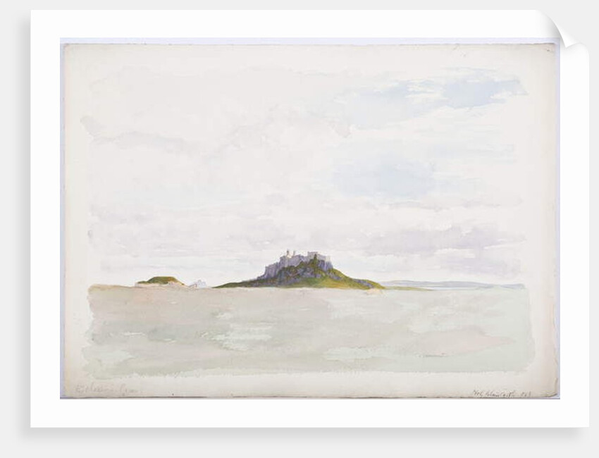 Holy Island Castle, 1893 by Daniel Oliver