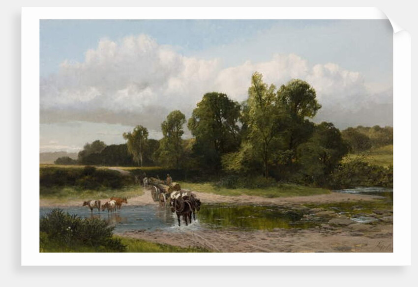 A Ford on the Whitadder, Berwickshire by James Peel