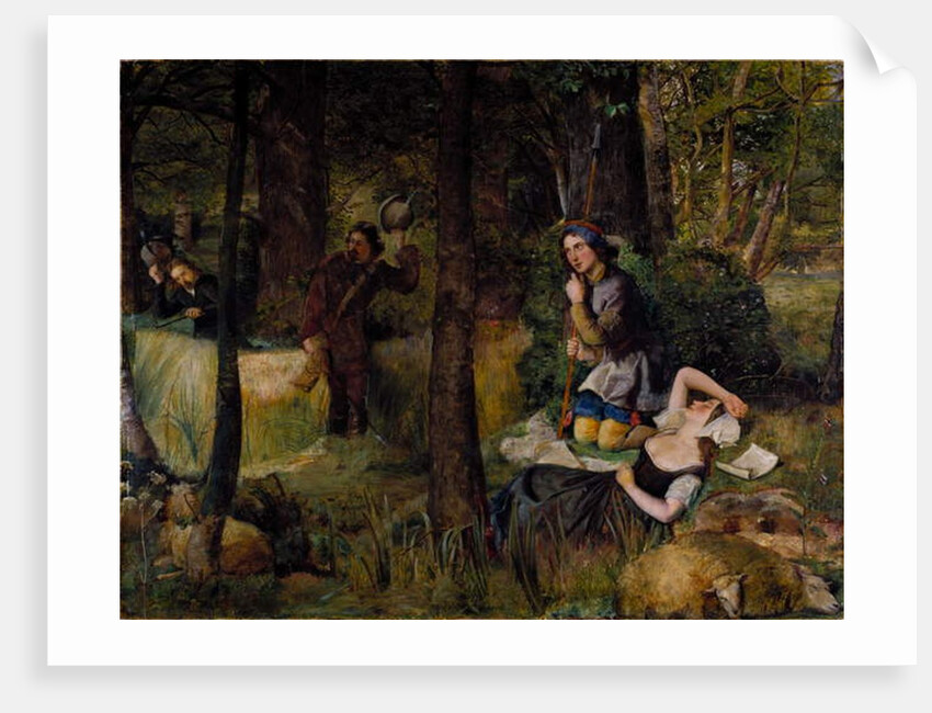 Scene from 'As You Like It' by William Shakespeare by Walter Howell Deverell