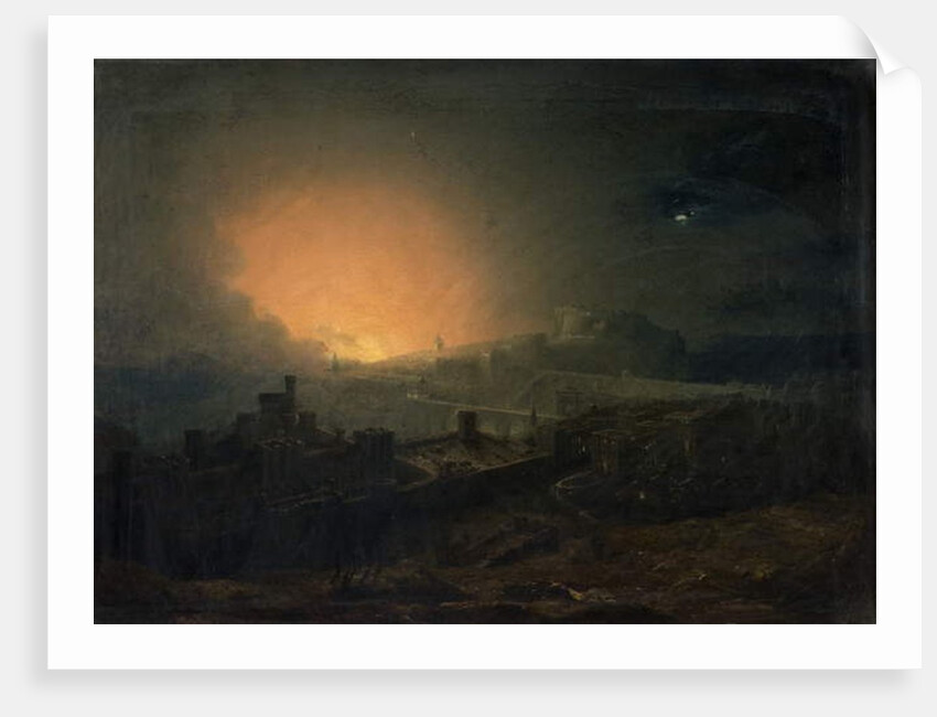 The Fire, Edinburgh by John Martin