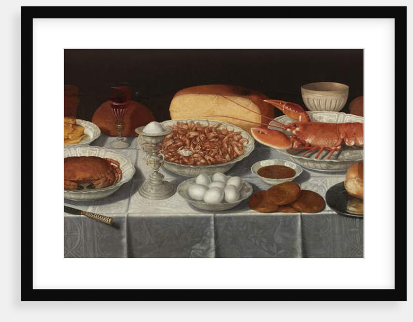 Still Life with Shellfish and Eggs by Georg Flegel