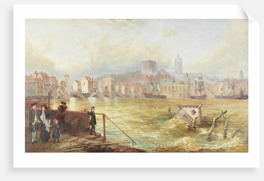 The Last of the Old Tyne Bridge, 1900 by Wilson Hepple