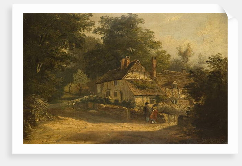 Old Cottages at Petersfield, 1820 by William Kidd