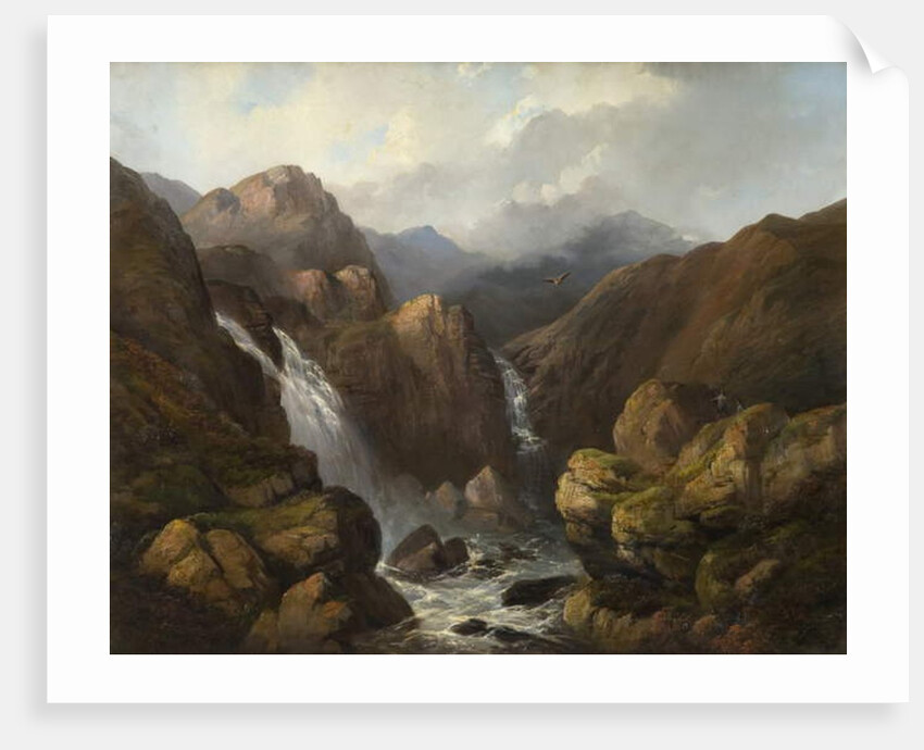 A Scottish Waterfall by Edward Train