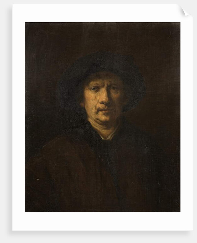 Copy of a Self Portrait, 19th century by Harmensz Van Rijn Rembrandt