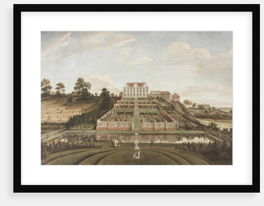 Dutch Mansion with Garden, 1730 by Johann Baptiste Bouttats