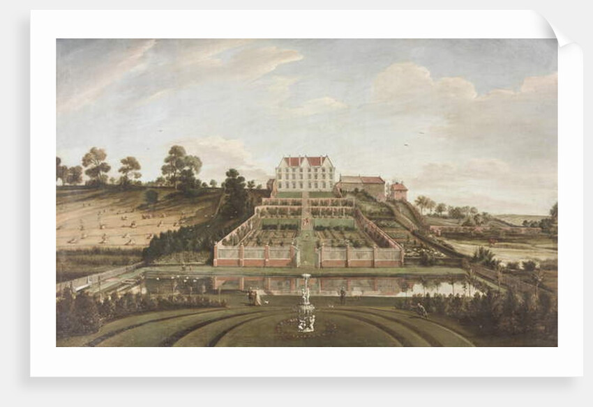 Dutch Mansion with Garden, 1730 by Johann Baptiste Bouttats