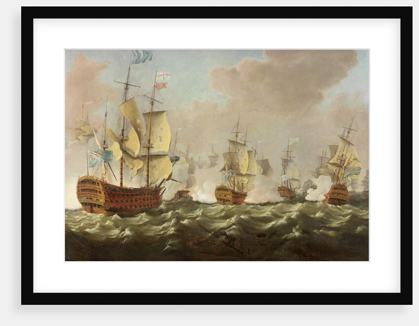 A Naval Engagement by Richard Paton