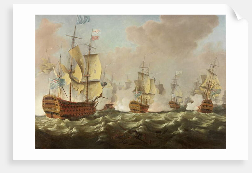 A Naval Engagement by Richard Paton