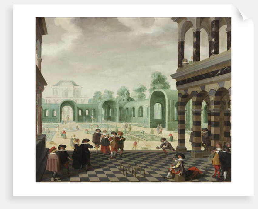 A Dutch Garden Scene, 1636 by Dirck van Delen