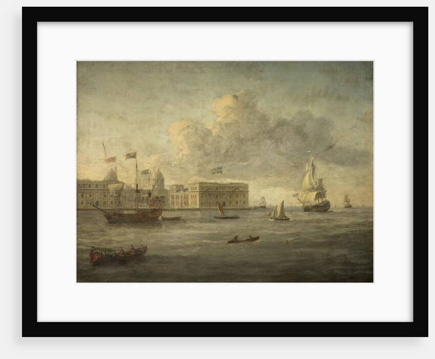 Greenwich Hospital, off which lies the Royal Yacht by School English