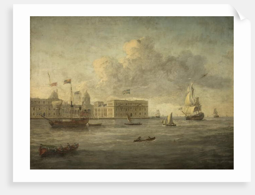 Greenwich Hospital, off which lies the Royal Yacht by School English