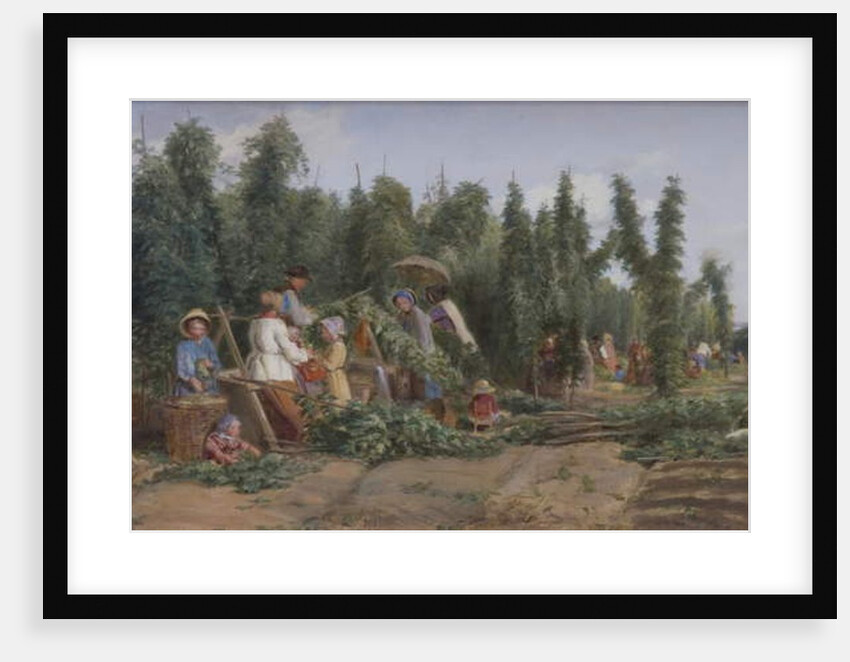 Hop Garden, 1858 by Thomas Webster