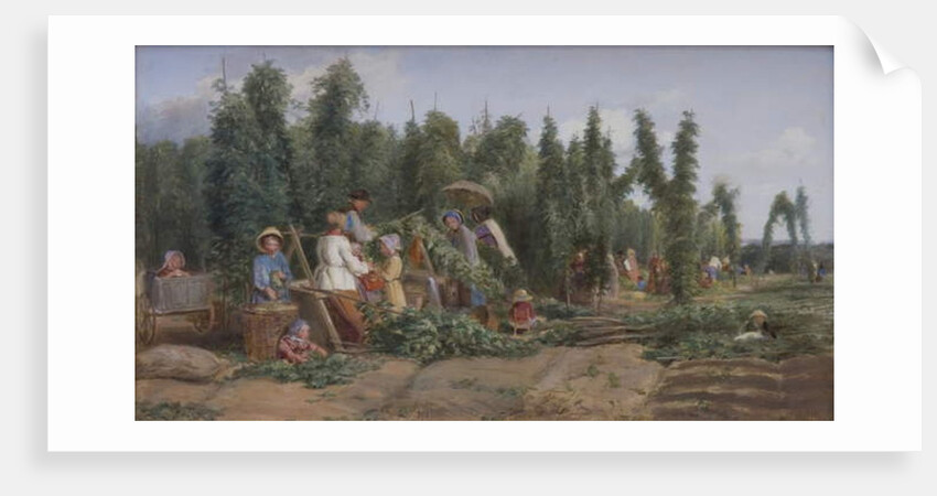 Hop Garden, 1858 by Thomas Webster