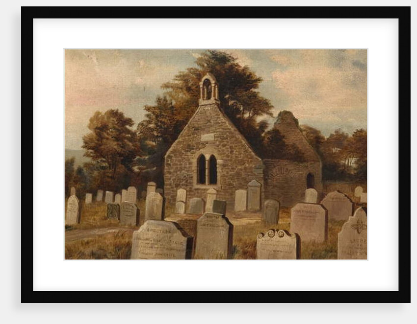 Churchyard with Ruined Chapel by John Teasdale