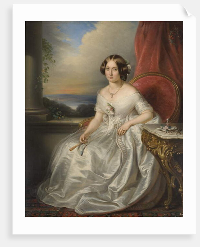 Portrait of a Lady, 1846 by Adrianus Wulffaert