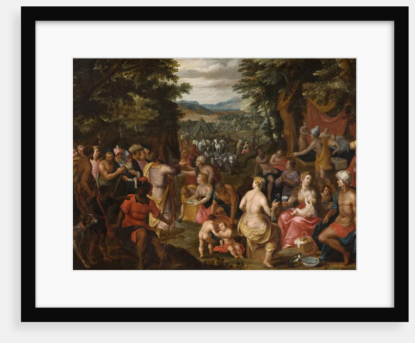 Moses Striking the Rock by Hendrik van the Elder Balen