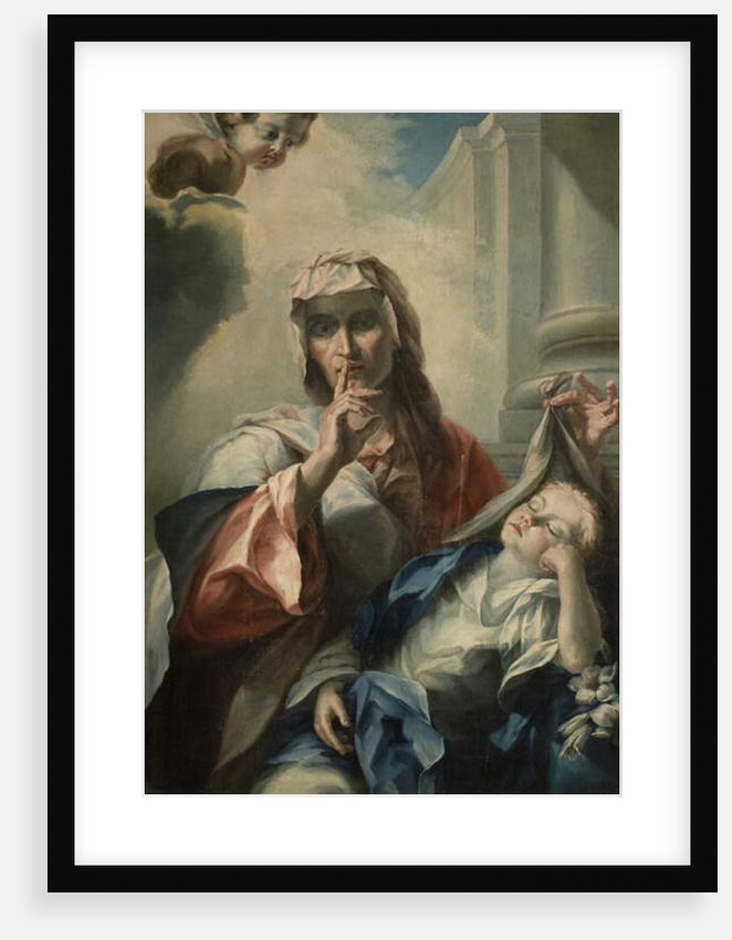 St. Anne and the Young Virgin by Italian School