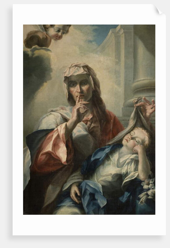 St. Anne and the Young Virgin by Italian School