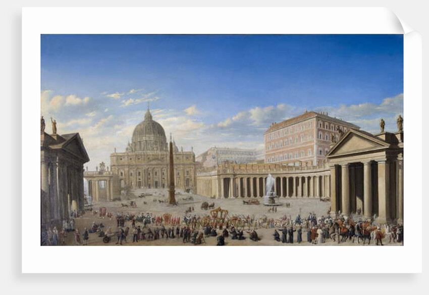 St. Peter's, Rome by Giovanni Paolo (after) Panini