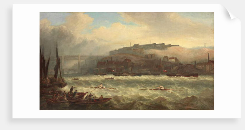 Cooper versus Chambers, Race on the Tyne, 1865 by John Warkup Swift