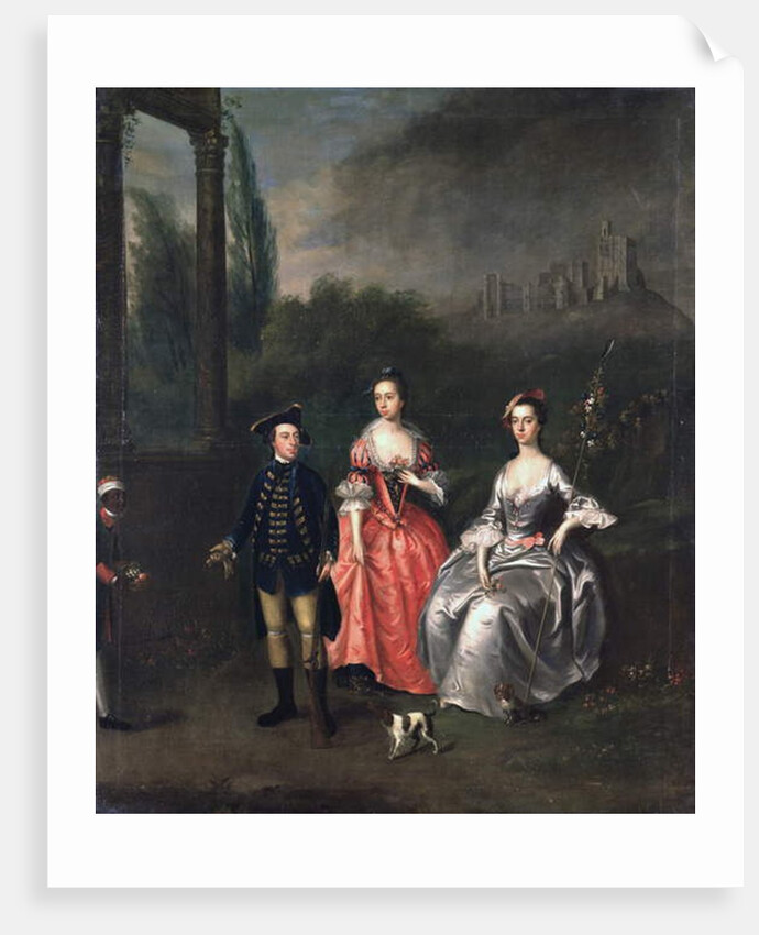 Portrait of Captain Fenwick, his Wife Isabella Orde and his Sister Ann, c.1746 by Thomas Bardwell
