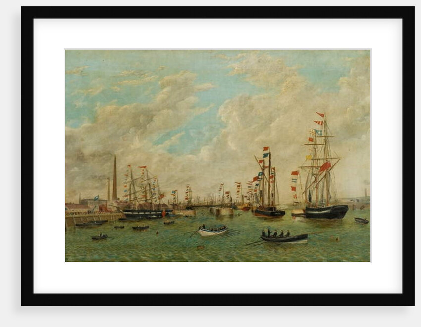 Opening of Tyne Dock, 3rd March 1859 by John (after) Scott