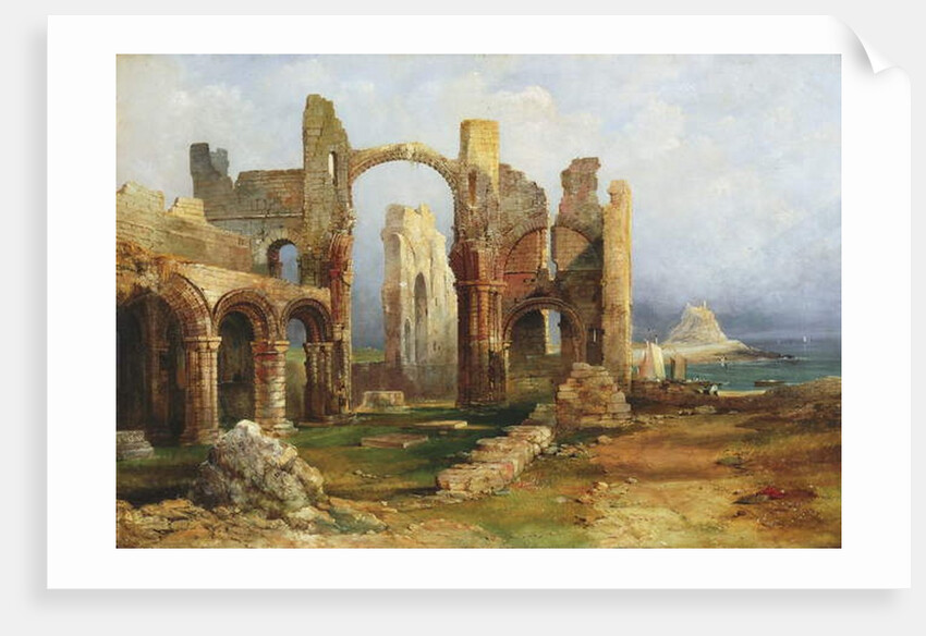 Lindisfarne Priory, c.1837 by Thomas Miles Richardson