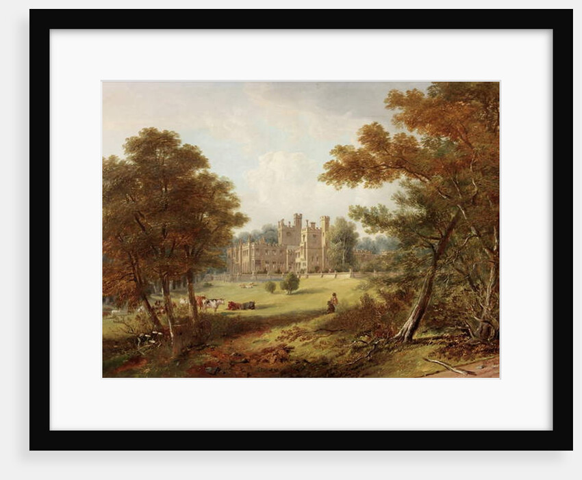 The Garden Front, Beaufront Castle, 1845 by John Wilson Carmichael