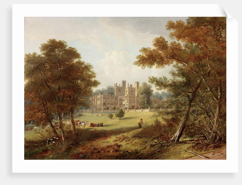 The Garden Front, Beaufront Castle, 1845 by John Wilson Carmichael