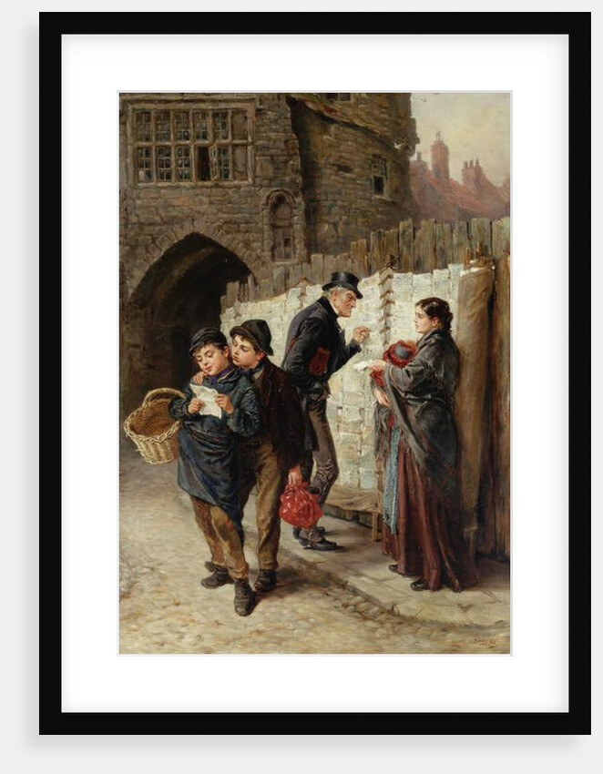 The Ballad Seller, the Black Gate, 1884 by Ralph Hedley