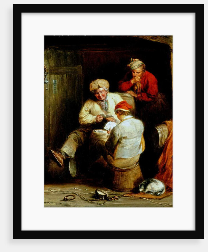 Smugglers Playing Cards by Henry Perlee Parker