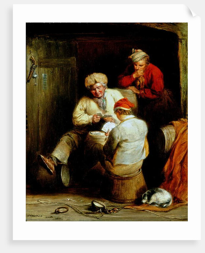 Smugglers Playing Cards by Henry Perlee Parker
