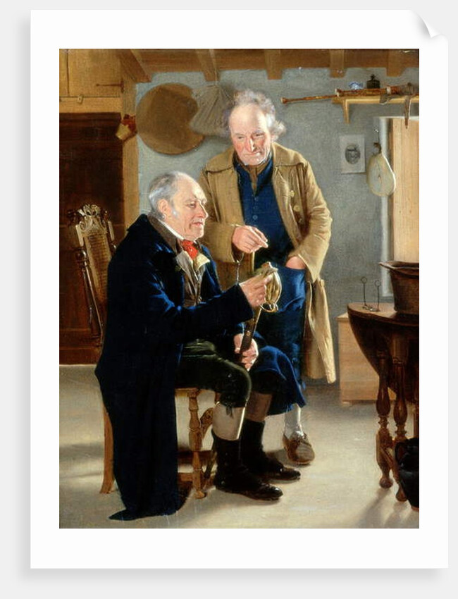 Examining the Sword, 1822 by Thomas Sword Good