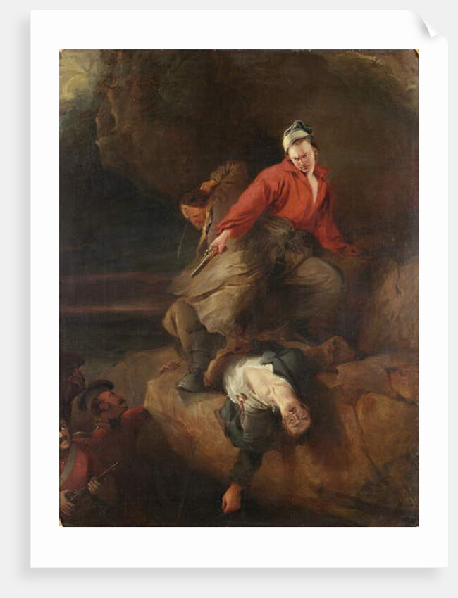 Smugglers attacked, 1827 by Henry Perlee Parker