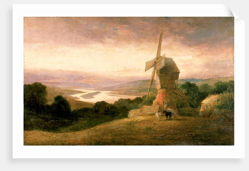The Tyne from Windmill Hills, Gateshead, c.1818 by Thomas Miles Richardson