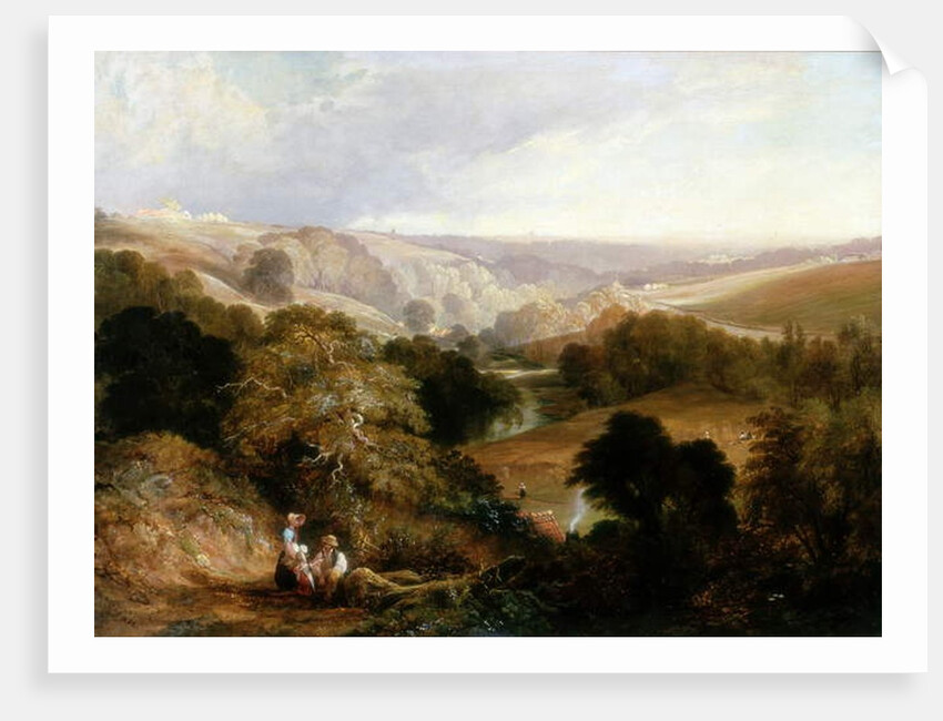 Evening View on Heaton Dene, Lancashire, from an Eminence near Mable's Mill, 1831 by Thomas Miles Richardson