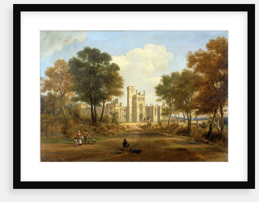 The Entrance to Beaufront Castle, 1845 by John Wilson Carmichael