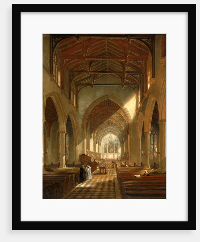 Interior of St. Peter's Church, Newcastle upon Tyne by John Wilson Carmichael